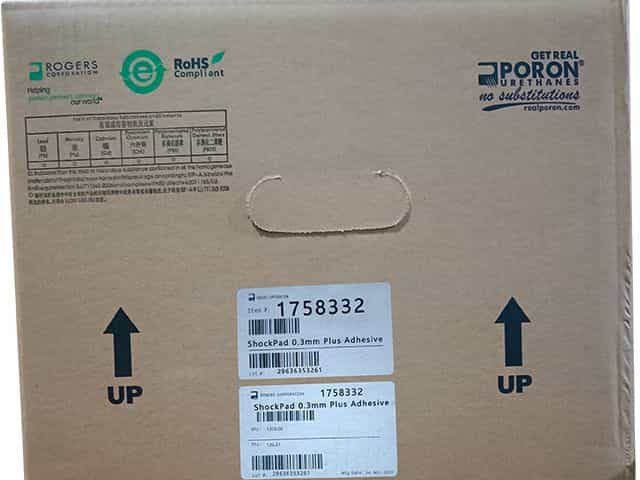 羅杰斯ShockPad 泡棉0.3mm自帶膠