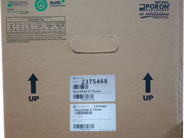 羅杰斯0.15mm ShockPad泡棉